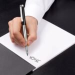 Custom Garland® Executive Monogram Empire Felt Tip Pen - Chrome - 3