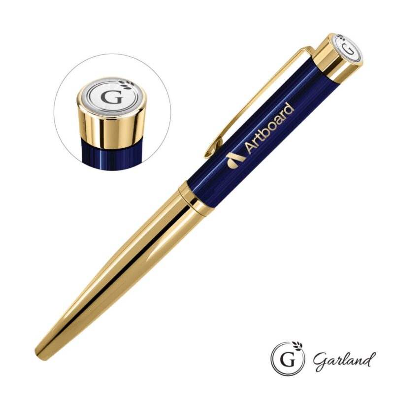 Custom Garland® Executive Monogram Rollerball Pen - Gold - 2