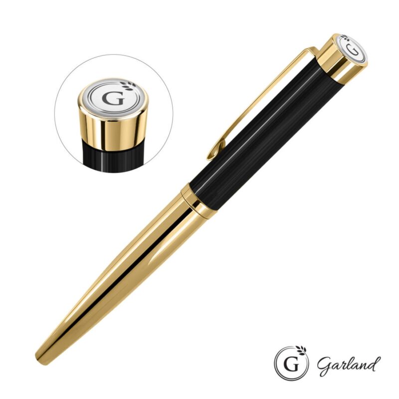 Custom Garland® Executive Monogram Rollerball Pen - Gold - 4