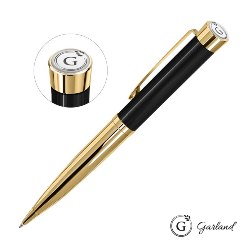 Custom Garland® Executive Monogram Twist Ballpoint Pen - Gold - 4