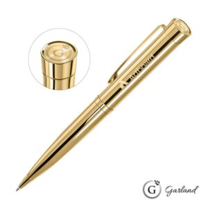 Custom Garland® Executive Signature Emblem Twist Pen - Gold