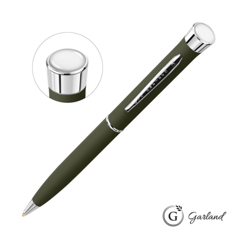 Custom Garland® Freedom Custom Ballpoint Pen - Chrome Accent - 8
