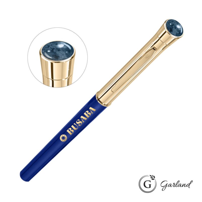 Custom Garland® Monogram Aura Rollerball Pen - Gold - 2