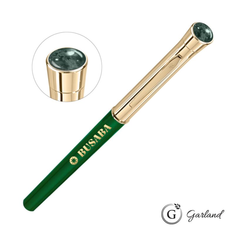 Custom Garland® Monogram Aura Rollerball Pen - Gold - 4