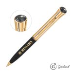 Custom Garland® Monogram Aura Twist Ballpoint Pen - Gold