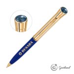 Custom Garland® Monogram Aura Twist Ballpoint Pen - Gold - 2