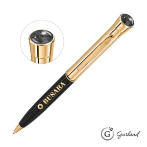 Custom Garland® Monogram Aura Twist Ballpoint Pen - Gold