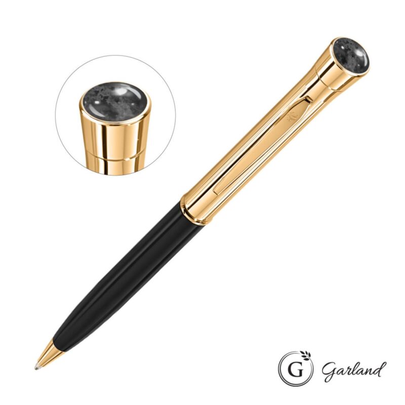 Custom Garland® Monogram Aura Twist Ballpoint Pen - Gold - 5
