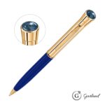 Custom Garland® Monogram Aura Twist Ballpoint Pen - Gold - 6