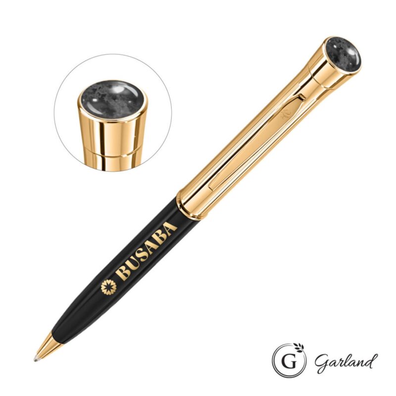 Custom Garland® Monogram Aura Twist Ballpoint Pen - Gold