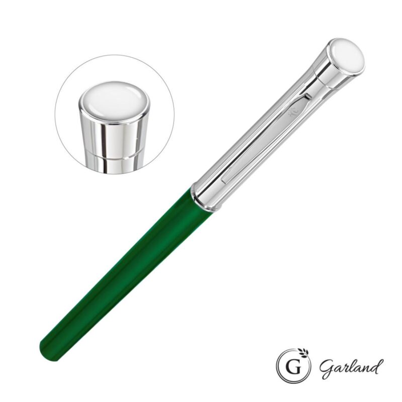 Custom Garland® Monogram Custom Rollerball Pen - Chrome - 8