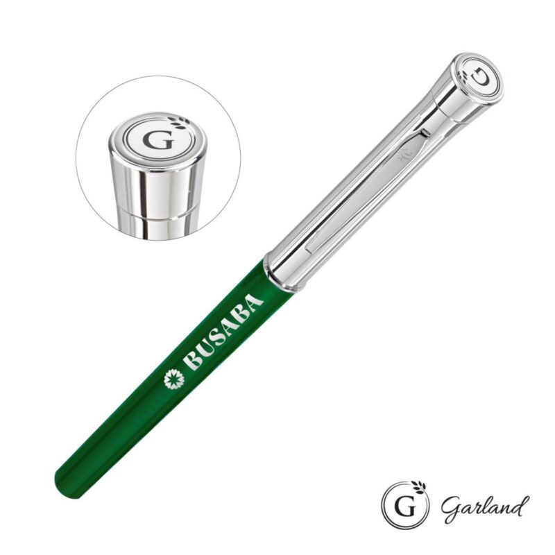 Custom Garland® Monogram Rollerball Pen - Chrome - 4