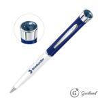 Custom Garland® Patriot Aura Ballpoint Twist Pen - Chrome Accent - 2