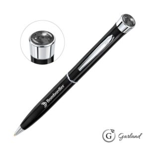 Custom Garland® Patriot Aura Ballpoint Twist Pen - Chrome Accent