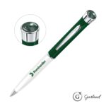 Custom Garland® Patriot Aura Ballpoint Twist Pen - Chrome Accent - 4