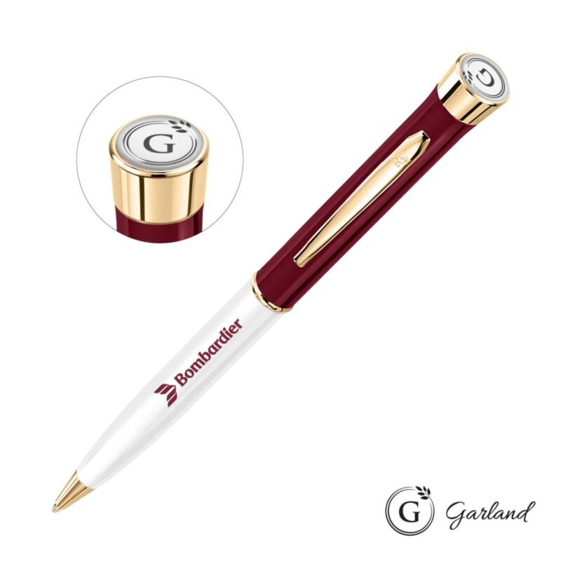 Custom Garland® Patriot Ballpoint Twist Pen - Gold Accent - 3