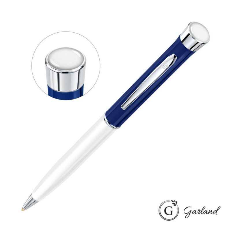 Custom Garland® Patriot Custom Ballpoint Twist Pen - Chrome Accent - 6