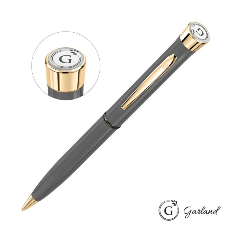 Custom Garland® Recycled Ballpoint Twist Pen - Gold Accent - 7