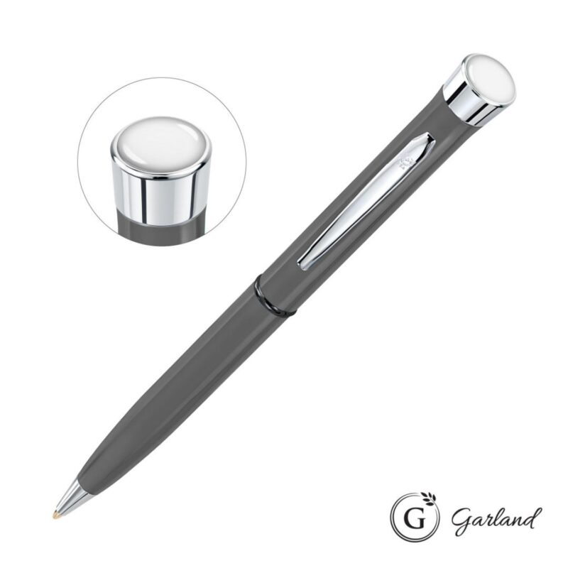 Custom Garland® Recycled Custom Ballpoint Twist Pen - Chrome Accent - 7