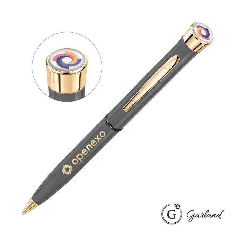 Custom Garland® Recycled Custom Ballpoint Twist Pen - Gold Accent
