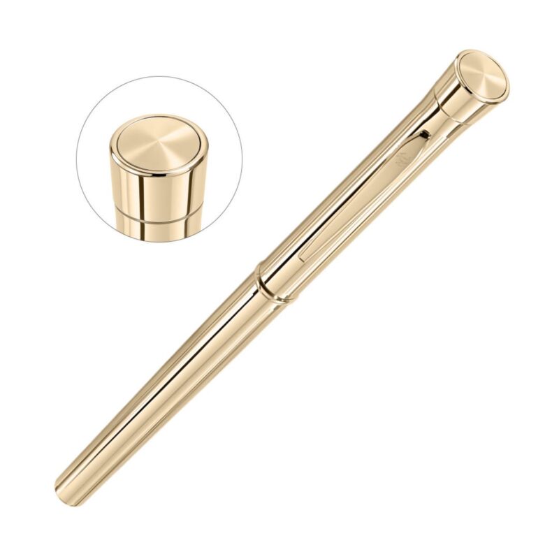 Custom Garland® Signature Custom Emblem Rollerball Pen - Gold - 2