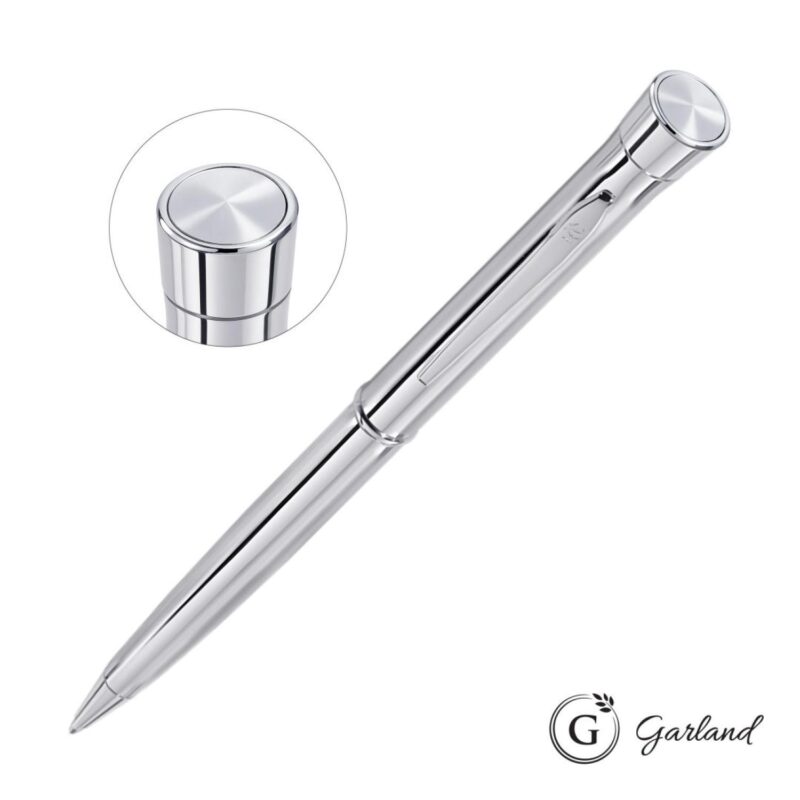 Custom Garland® Signature Custom Emblem Twist Pen - Chrome - 4