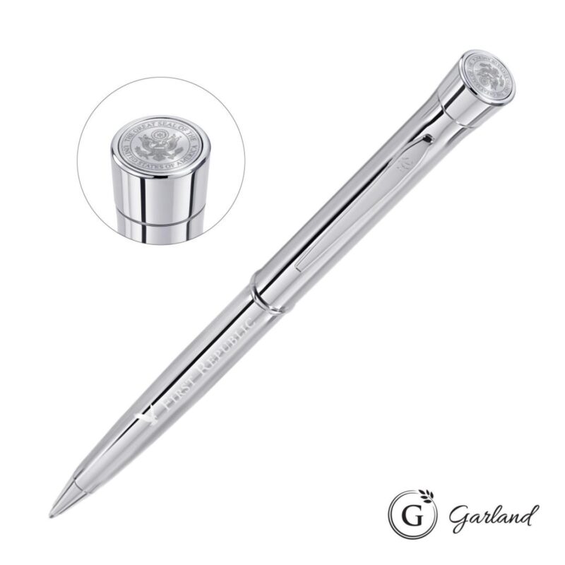 Custom Garland® Signature Custom Emblem Twist Pen - Chrome