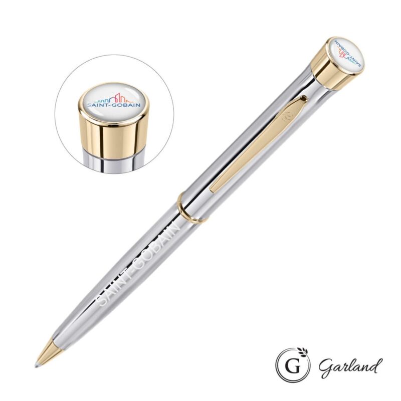 Custom Garland® Signature Custom Twist Ballpoint Pen - Chrome - 2
