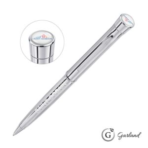 Custom Garland® Signature Custom Twist Ballpoint Pen - Chrome