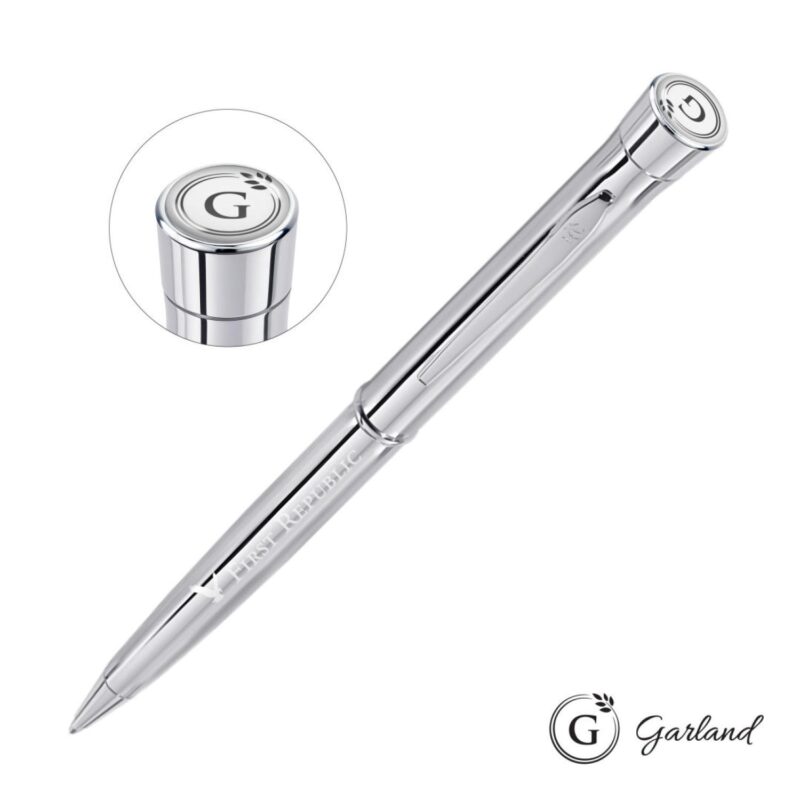 Garland®-Signature-Twist-Ballpoint-Pen-Chrome-GAR102-BCG Custom Garland® Signature Twist Ballpoint Pen - Chrome