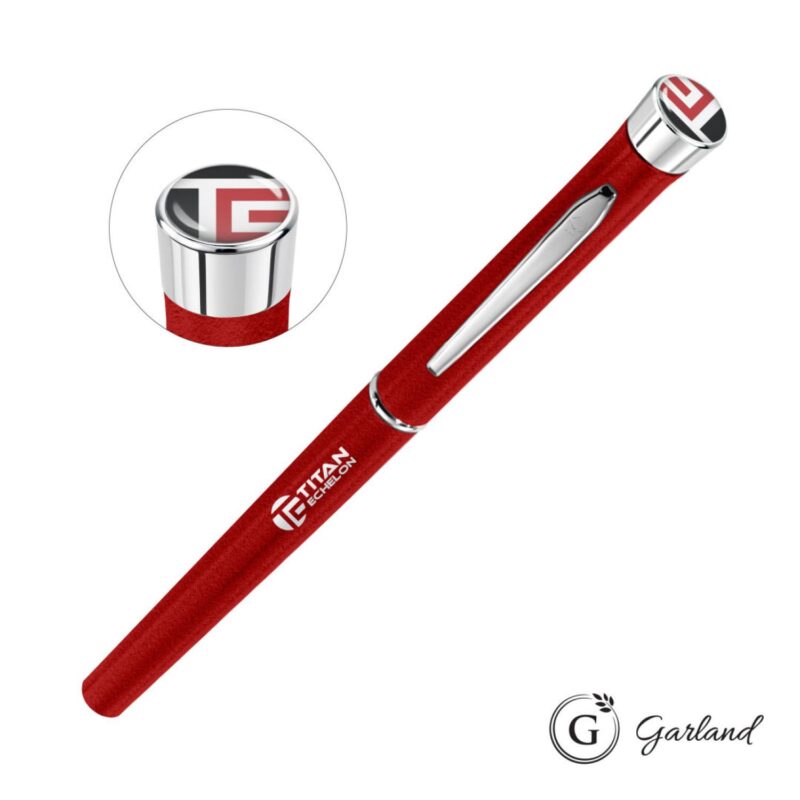 Custom Garland® Tactical Custom Textured Rollerball Pen - Chrome - 3