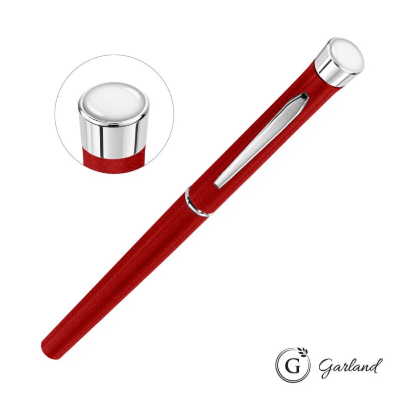 Custom Garland® Tactical Custom Textured Rollerball Pen - Chrome - 6