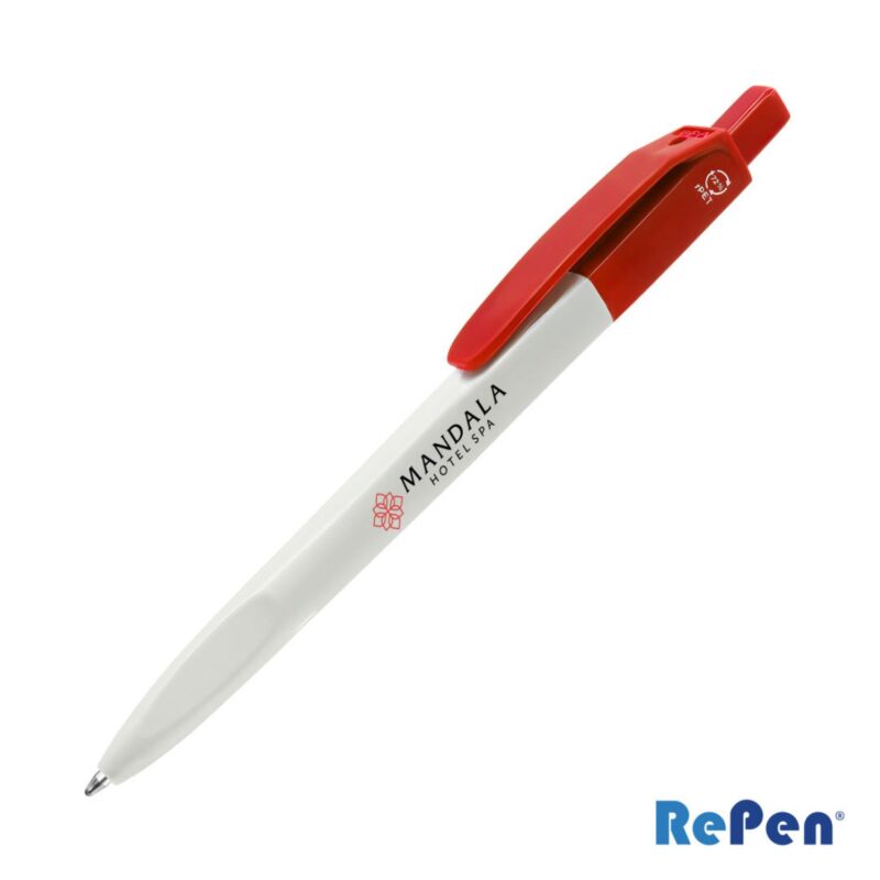 Custom RePen® Squared Opaque Clicker rPET Pen - 4