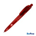 Custom RePen® Squared Translucent Clicker rPET Pen - 4