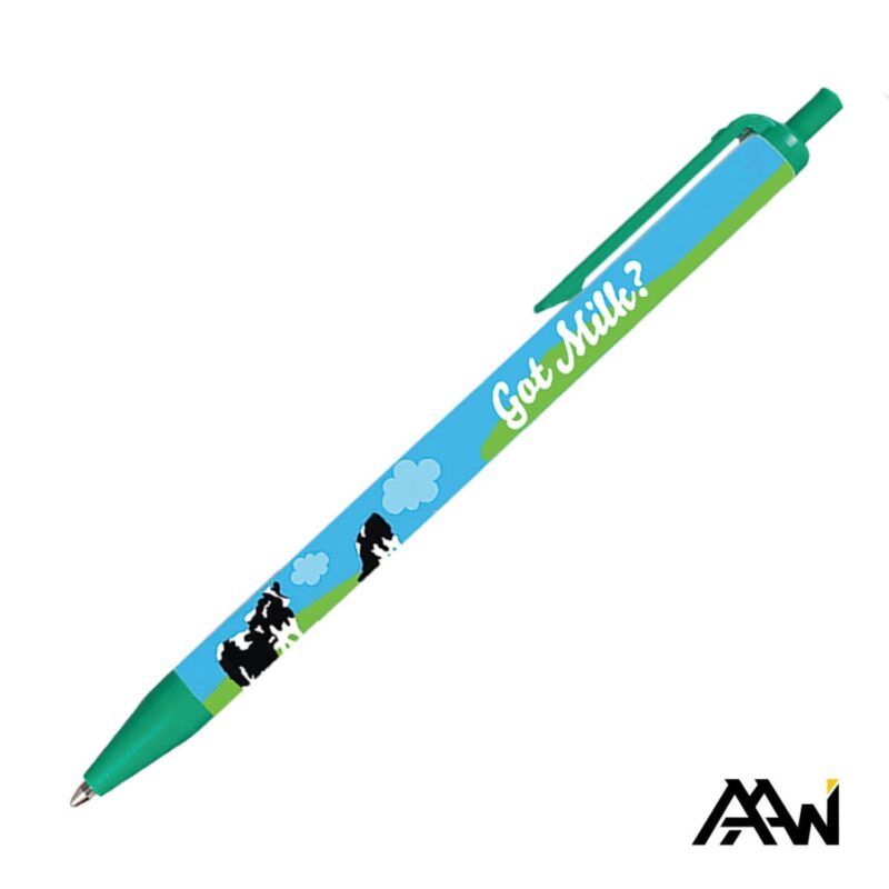 Custom Value Slim Vividprint™ Pen w/Matte Trim - 4