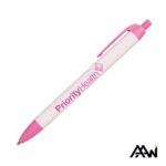 Custom Widebody Pen w/Glossy White Barrel - Matte Colored Accent - 5