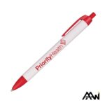 Custom Widebody Pen w/Glossy White Barrel - Matte Colored Accent - 7