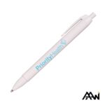 Custom Widebody Pen w/Glossy White Barrel - Matte Colored Accent - 8