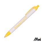Custom Widebody Pen w/Glossy White Barrel - Matte Colored Accent - 9