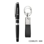 Custom Cerruti 1881® Bicolore Rollerball Pen & Zoon Key Ring Set