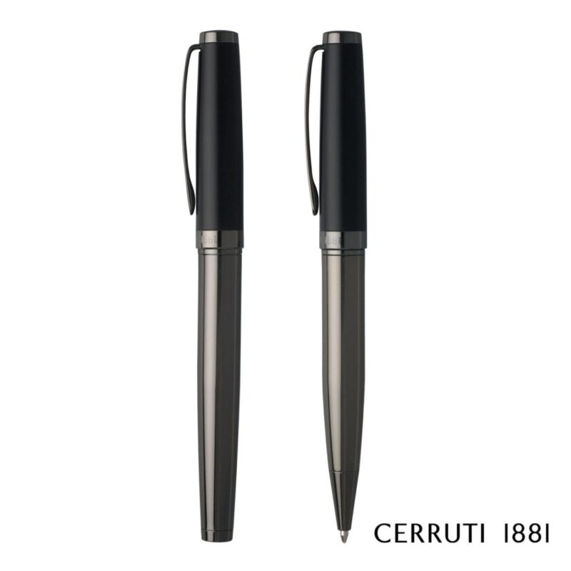 Custom Cerruti 1881® Hamilton Ballpoint Pen & Rollerball Pen Set - 3