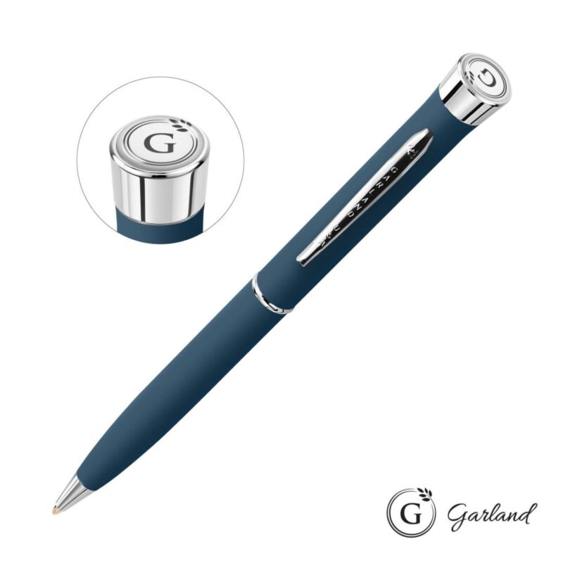Custom Garland® Freedom Ballpoint Pen - Chrome Accent - 9