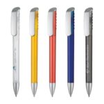 Custom Top Spin Silver Pen