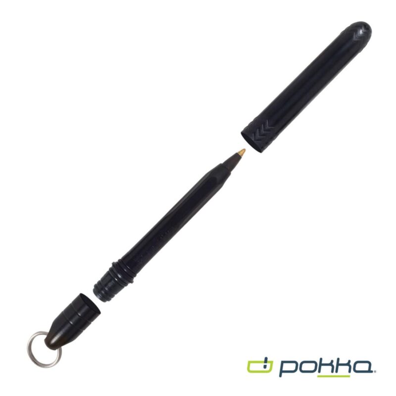 Custom Pokka® Pocket Pen w/Dock & Chrome Keyring - 1