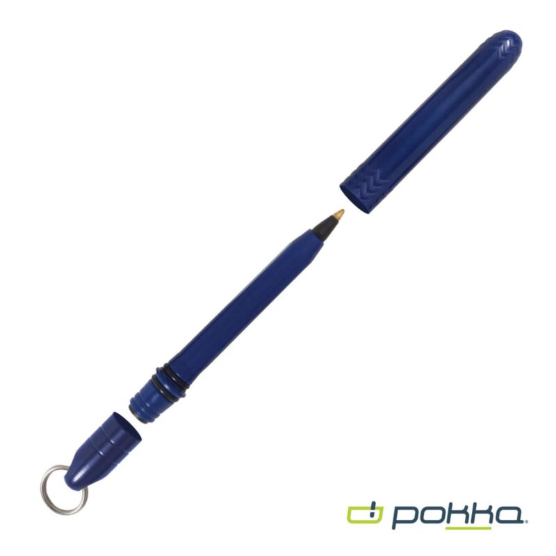 Custom Pokka® Pocket Pen w/Dock & Chrome Keyring - 6