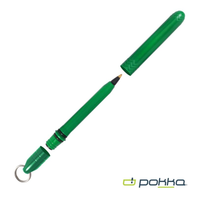 Custom Pokka® Pocket Pen w/Dock & Chrome Keyring - 7