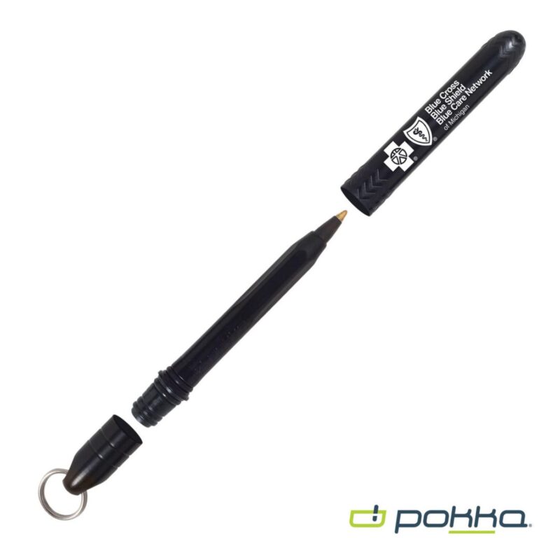 Custom Pokka® Pocket Pen w/Dock & Chrome Keyring