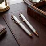 Custom Cerruti 1881® Austin Diamond Ballpoint & Rollerball Pen Set - 3