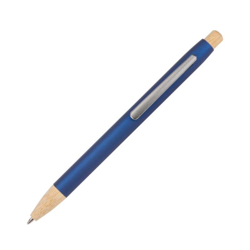 Custom Charon Aluminum Ballpoint Pen w/Bamboo Clicker & Tip - 7