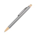 Custom Charon Aluminum Ballpoint Pen w/Bamboo Clicker & Tip - 9